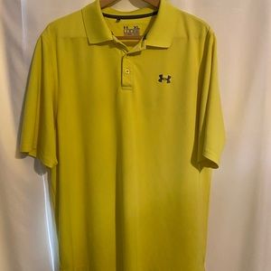 Under Armour Men’s XL collared Shirt - Yellow